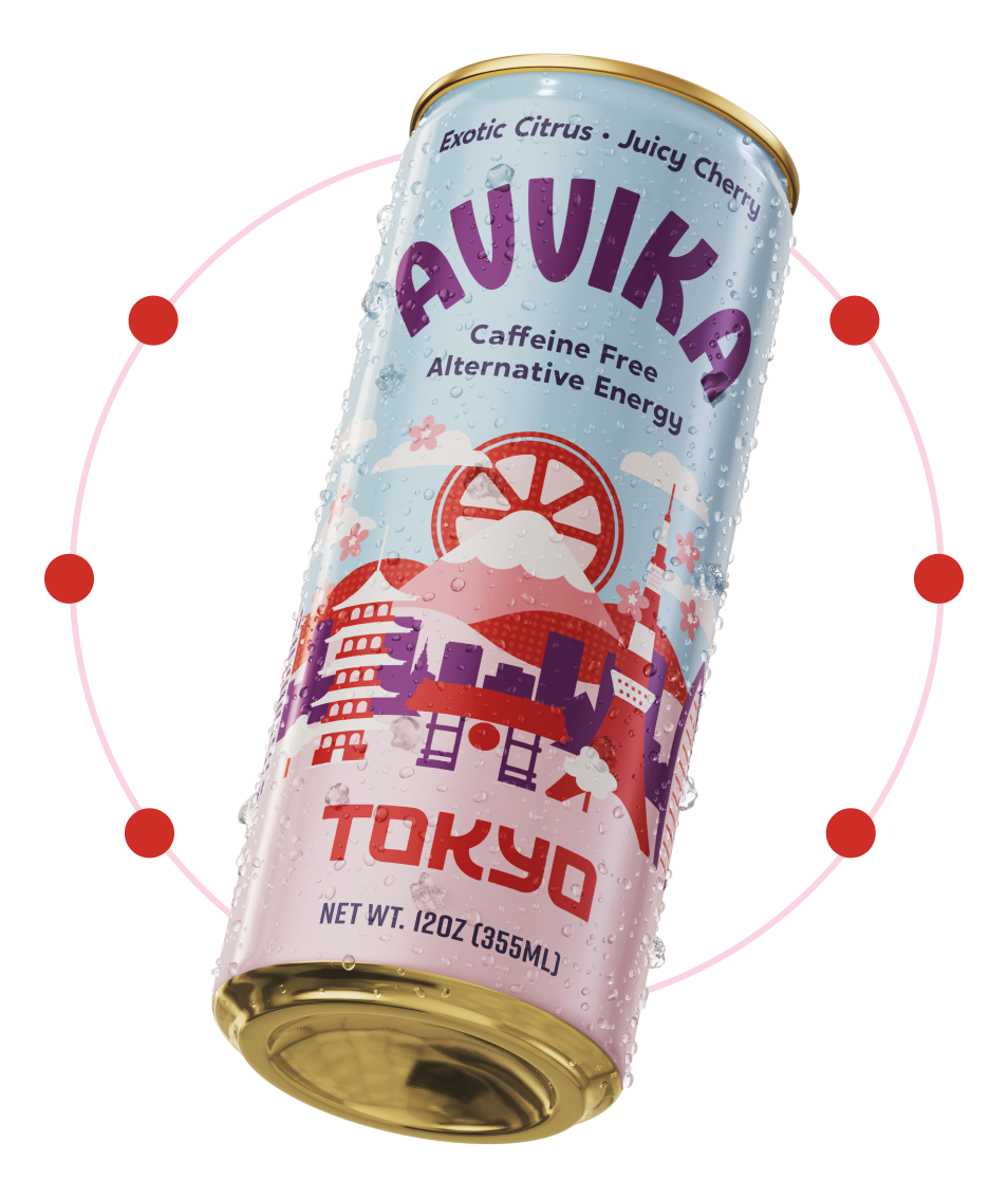 Can of Avvika Tokyo floating.
